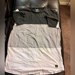 Grey color block Tee